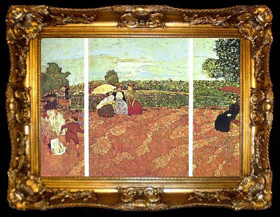 framed  Edouard Vuillard Tuileries, ta009-2